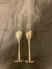 Wedding Champagne Toasting Flute Set 2 Things Remembered Wedding Glasses