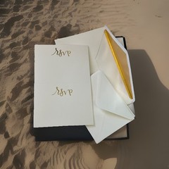 Studio His & Hers 25 Invitations W Reply Cards 26 Total Scripture Gold