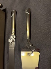 Lenox True Love 2-Piece Dessert Set Cake Knife & Server 13″ Wedding Cake Silver