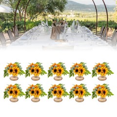10PCS Metal Planter Elegant Wedding Centerpieces Vase for Wedding Party Decor