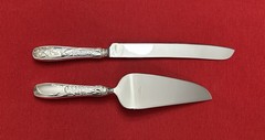 Tiffany & Co JARDIN 2 Pc Cake Serving Set W/box Sterling Handle