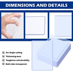 50Pack 4 x 6 Inches Acrylic Post Card Waterproof Photo Holders Rigid Plastic …