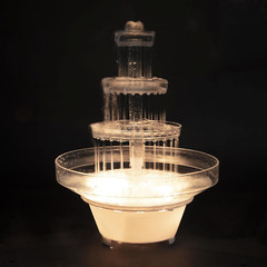 Lighted Plastic Wedding Water Fountain – Great for Cake Centerpiece, Parties, Of