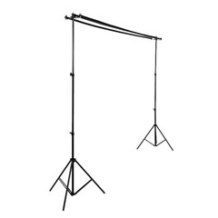 8×10 feet Black Triple Crossbar Adjustable Photo BACKDROP STAND Events Supplies