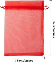 5×7 Inch Organza Gift Bags with Drawstring for Jewelry,Candy,Dried Lavender Flow