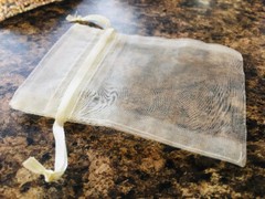 50 Bird Seed «Toss Me» Ivory Bags – Wedding Favors, All Natural, Eco-Friendly