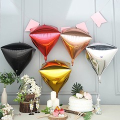 16-Inch 4D Diamond Mylar Foil Balloons Party Wedding Event Decorations Supplies