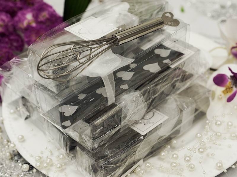 75 pcs SILVER Heart Whisks FAVORS in Gift Boxes Wedding Party Wholesale Supply