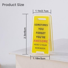 Funny Sticky Note Holder – 6 Pack Clips, (12 x 18) inches, Yellow
