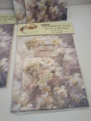 MAGIC CREATIONS Wedding Day Set of 2 Gift Bags Marriage is a Promise Lot of 3