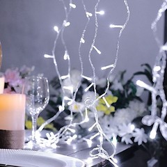 22 feet White 100 LED Lights Garlands Wedding Party Centerpieces Decorations