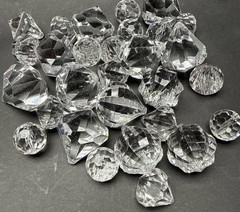 Pottery Barn Sparkling Gems Diamond Ornaments Vase Filler Decor Holiday Wedding