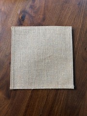 Wedding Table Decor 8” Plain 23 Nat Rustic Jute Sqs Home Holiday Fall OOAK