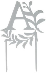 Weddingstar Inc. 4466-A Weddingstar Modern Fairy Tale Monogram»A» Acrylic Cake
