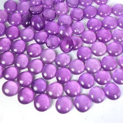 Home Decoration Wedding Centerpieces Purple Glass Gems Flat 2 LB Light Purple