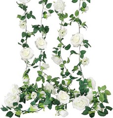 7.5ft Artificial Rose Garlands Fake Silk Flowers Hanging Vines Wedding Party US