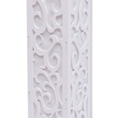 8* Flower Columns w/ LED Lights White PVC Wedding Roman Decorative Column