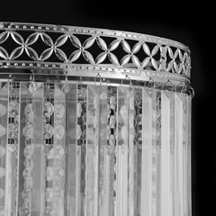 Elegant Acrylic Flower Stand with Crystal Pendants for Weddings & Events