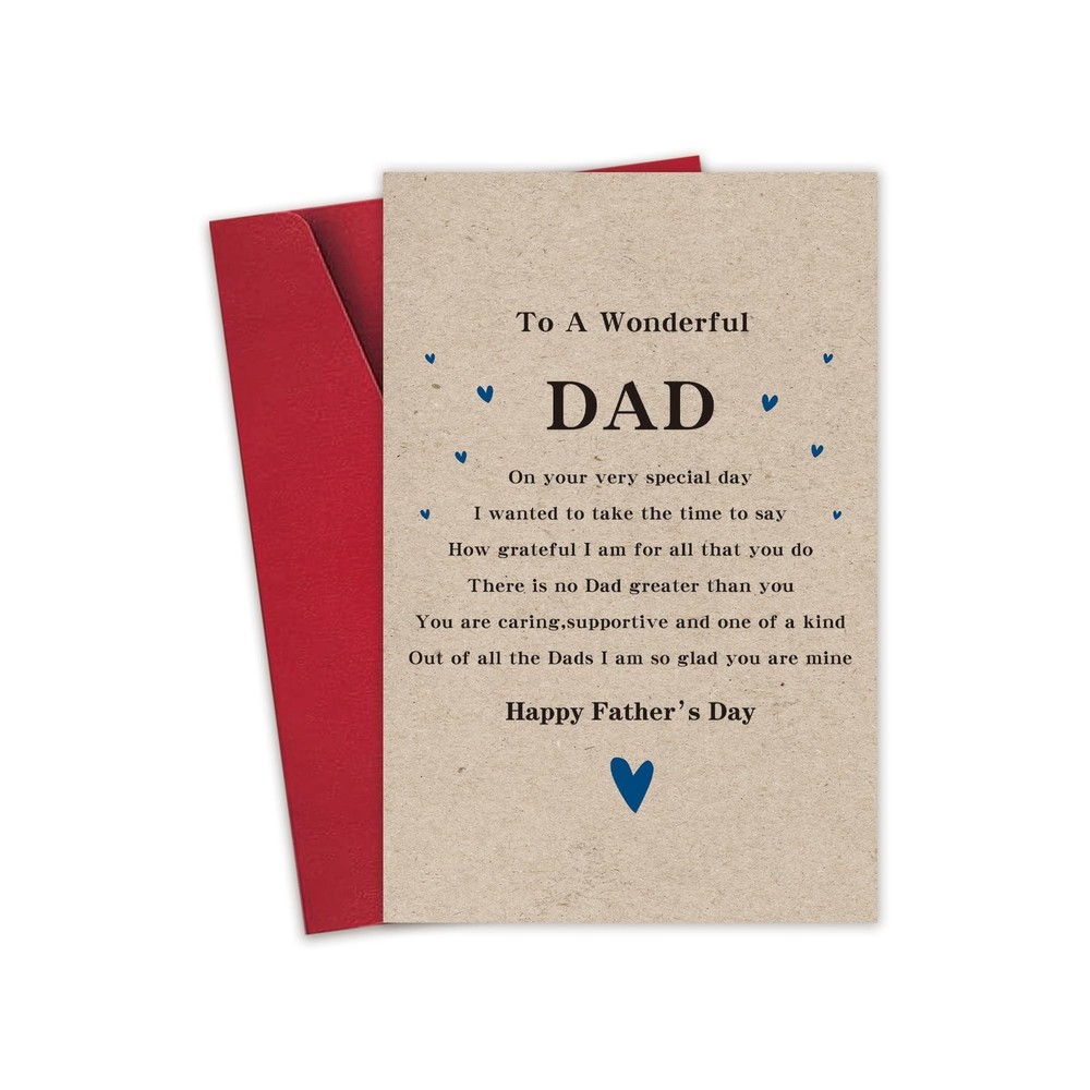 Fathers Day Card – Poem Father Day Cards – Dad Greeting Cards For Birthday – …