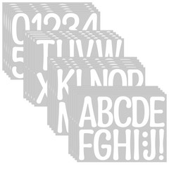 20 Sheets Alphabet Stickers 4 in Letter and Numbers Stickers 240PCS self-Adhe…
