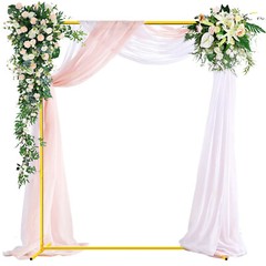 6.6×5.2FT Rectangle Backdrop Stand Arch Frame for Wedding Party Decoration