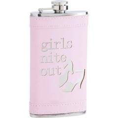 6 oz. Pink Maxam Stainless Steel Flask «Girls Nite Out» Wine/ Bar wear