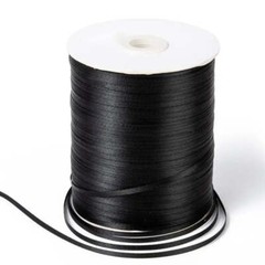 Black 3mm Satin Ribbon per 10 metres