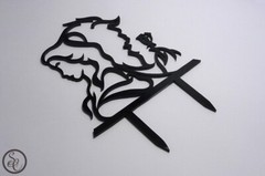 Beauty & The Beast Engagement Wedding Cake Topper
