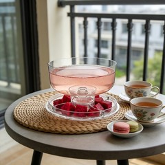 Cake Stand with Dome Lid, Clear Cake Plate, Multifunctional Display Stand