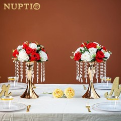 Modern 10-Piece Crystal Stand for Wedding Centerpieces