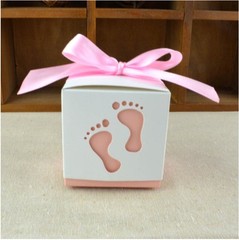10/20/50/100Pcs feet Favor Ribbon Gift Box Candy Boxes Wedding Sweet Party Decor