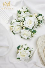 Pocket Boutonniere for Men, Set of 6, Groom Groomsman Boutonnieres for Weddin…