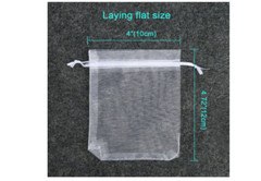 Wedding Favor Bags Premium Sheer Organza Bag Jewelry Christmas Festival 100 Pack