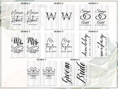 Champagne Flutes Personalized, Mr Mrs Champagne Glasses, Set 2 Engraved Glasses