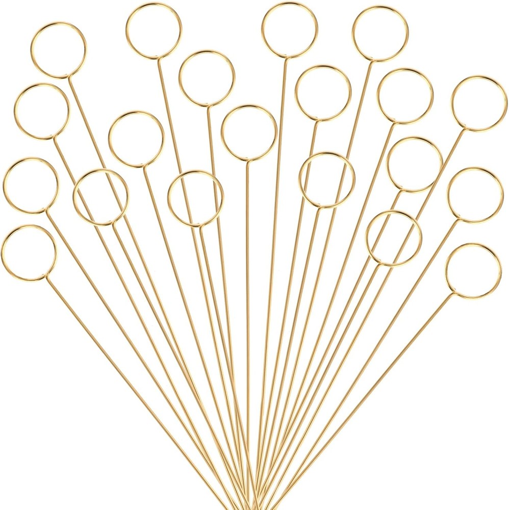 20 Pcs Floral Pick Card Holder Picture Holders Wire Clip for Tables, DIY Craft
