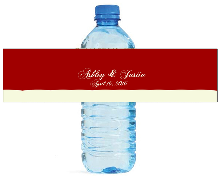 100 Cherries Jubilee Wedding Water Bottle Labels Anniversary Birthday Party