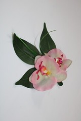 Silk Orchid Pin Boutonniere Groom Best Man Prom Wedding Quinceanera Corsage