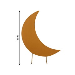 6.5 ft GOLD Spandex Crescent Moon Wedding Arch Cover Party Events Decorations