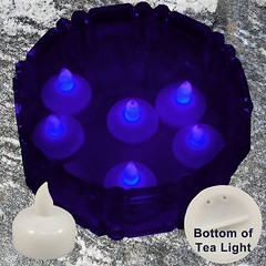 NEW 12 Purple Led Floating Candle Floral Tea Light for Wedding Centerpiece Decor