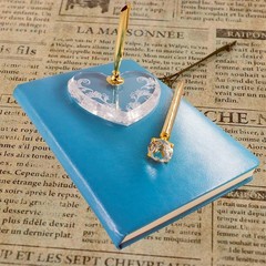 Signing Pen Contain Acrylic Holder Set Pen for Wedding Bridal Guest Sign in A…