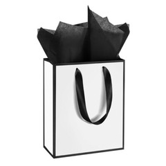 6×2.4×7.8Inch Shopping Bag Ribbon Handle For Wedding Birthday Retail Packaging