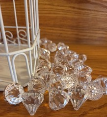 Bird Cage Wedding Card Gift Box White Metal Hinged Top Bow 84 Plastic Scatter…