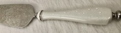 NEW LENOX WEDDING PROMISES CAKE SERVER OPAL INNOCENCE STAINLESS STEEL BLADE￼