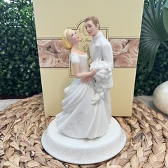 Lenox Opal Innocence | Bride and Groom | Cake Topper | New in Box | Wedding