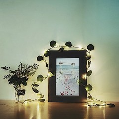 7 ft Green LED Eucalyptus Leaves Garland Battery Operated Wedding Fairy Lights