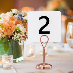 50Pcs Table Numbers 1 to 50 Double Sided Plastic Cards Wedding Events