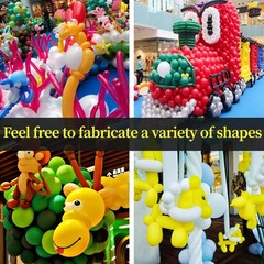 100Pcs 260 Balloons White Long Balloons for Balloon Garland Thickening Skinny La