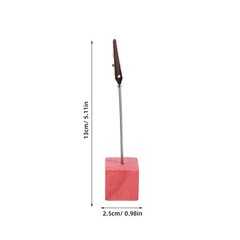 20Pcs Multi Color Wood Card Holders Sturdy Metal Clip for Home Desk Organization