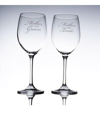 16 oz. Mother of the Bride and Mother of the Groom wine glasses, set of 2