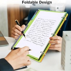 360° Pivotable 3 Ring Binder, 1 inch Black 2 PCS Non-Customizable Cover